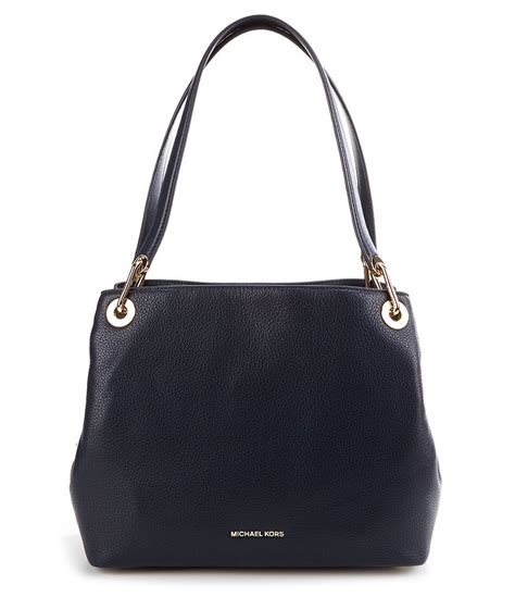 michael kors raven lg shoulder tote black|michael kors raven large tote.